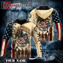 Customized Eagle United States Army 3D Hoodies – These Colors Don't Run, Gifts For Veteran Day