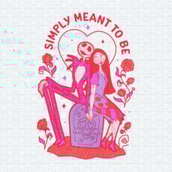 simply meant to be jack skellington and sally png