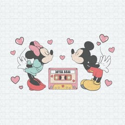 love babe cassette minnie mickey svg