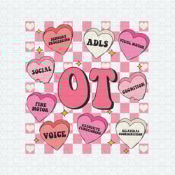 ot occupational therapist valentines day svg