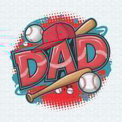 retro baseball dad funny game day png