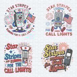 stars stripes and running for call lights svg png bundle