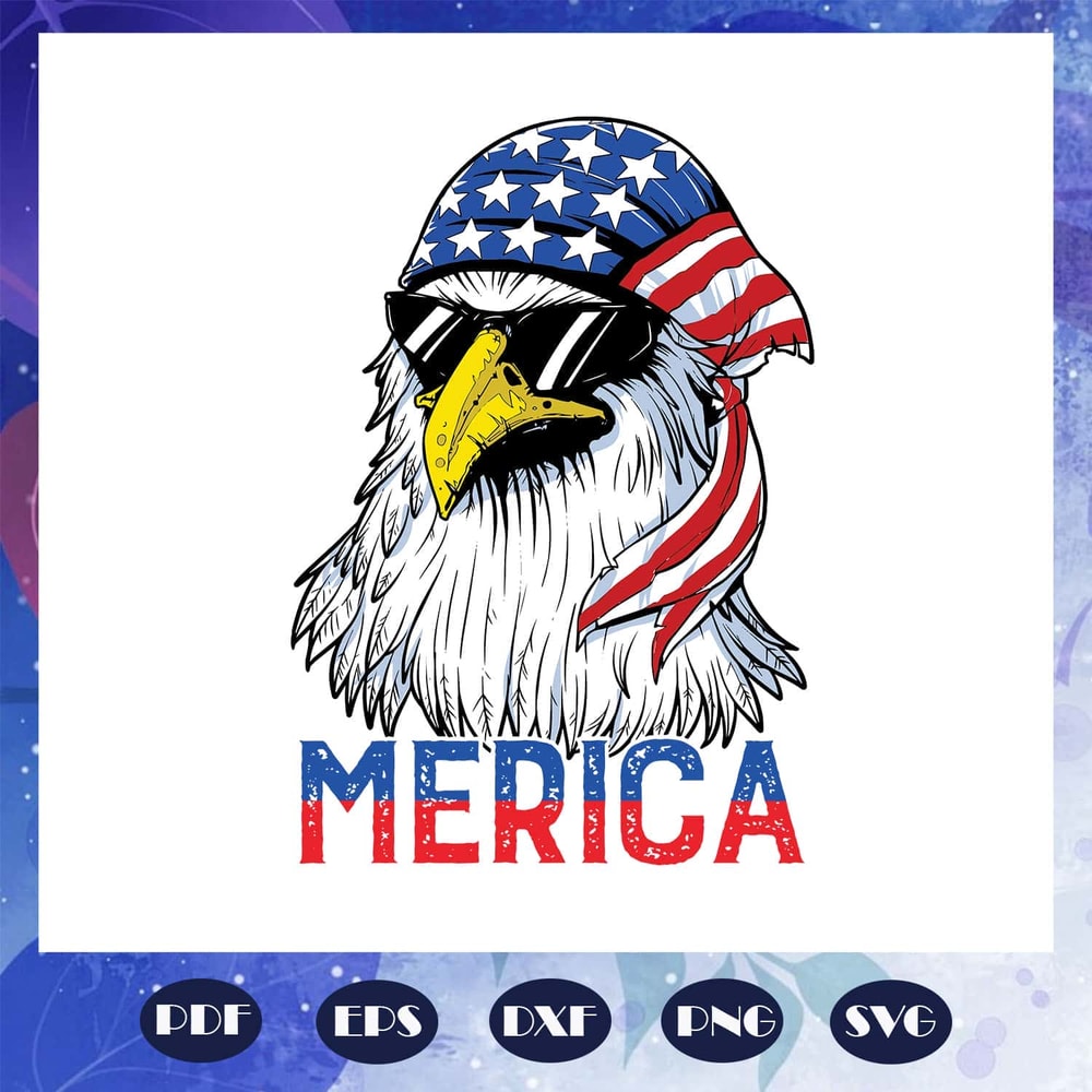 Black Merica Bald Eagle 4th Of July SVG Trump Fourth Of July SVG Patriotic American SVG.jpg