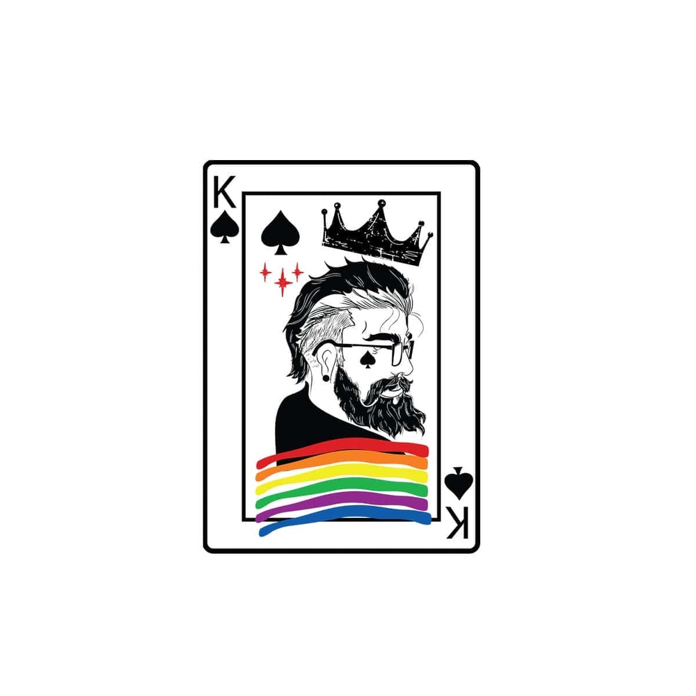 King Cards SVG Trump Card SVG Black Men SVG Spades SVG Lgbtq Rainbow K King Card.jpg