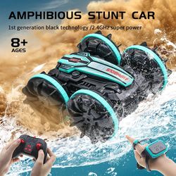 Amphibious RC Car Remote Control Stunt Car Vehicle Double-sided Flip Driving Drift Rc Cars Outdoor Toys for Boys