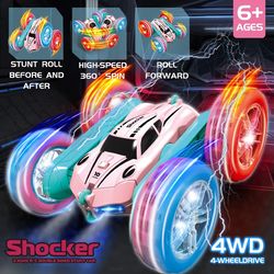 2.4G RC Stunt Car Children Double Sided Flip Remote Control Car 360 Degree Rotation Off Road Rc Drift Cars