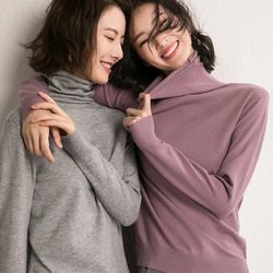 Autumn Winter Sweater Turtleneck Slim Fit Basic Pullovers 2023 Fashion Korean Knit Tops Bottoming Womens Sweater Stretch