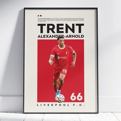 Trent Alexander-Arnold Poster, Liverpool Poster, Football Poster, Office Wall Art, Bedroom Art, Gift Poster