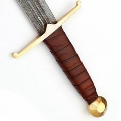 damascus sword, custom handmade sword, viking sword, double edges sword