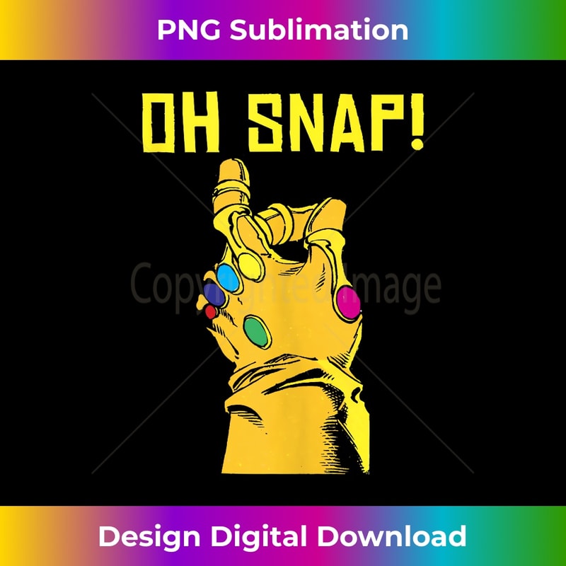 Marvel Thanos Oh Snap! Infinity Gauntlet Vintage Portrait Tank Top - Eco-Friendly Sublimation PNG Download - Lively and Captivating Visuals