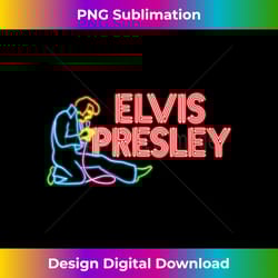 elvis presley official elvis neon sign long sleeve - instant sublimation digital download