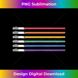 star wars pride lightsabers rainbow flag logo tank top 2 - instant png sublimation download