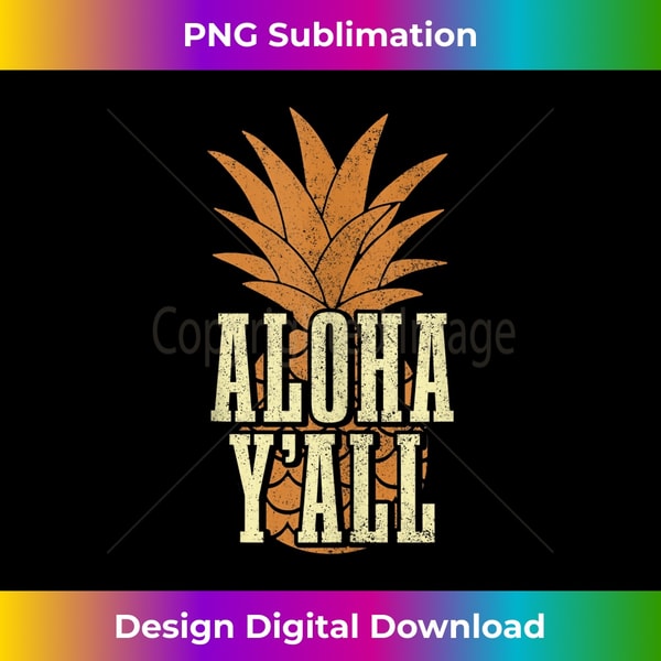 Aloha Vintage Hawaii Pineapple Surf Surfer - Premium PNG Sublimation File