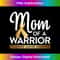 Mom Of A Warrior Childhood Cancer Gold Ribbon - Elegant Sublimation PNG Download