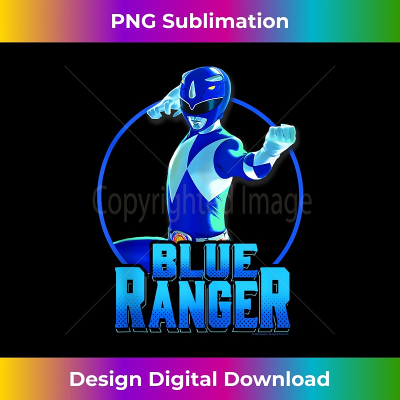 Power Rangers Blue Ranger Karate Action Circle Portrait 1 - | Inspire ...