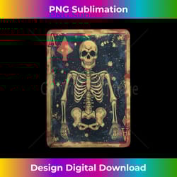 skeleton playing card gambling casino skull game cards tank top - elegant sublimation png download