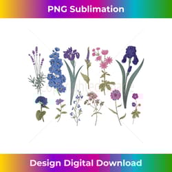 bisexual subtle wildflowers pride lgbt month bi flower - png transparent sublimation file