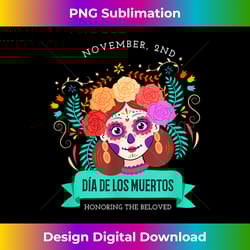 dia de muertos. honoring the beloved. colorful woman - elegant sublimation png download