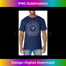 bass clef circle of fifths musician composer - premium sublimation digital download