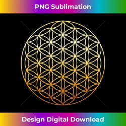 flower of life symbol sacred gold geometry - stylish sublimation digital download