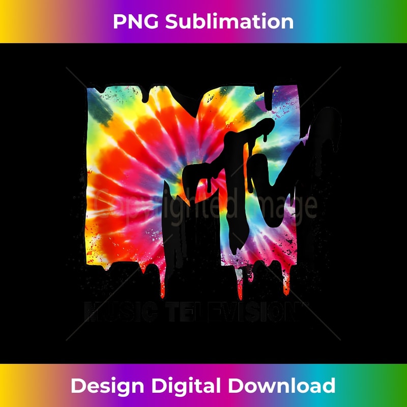 MTV Logo Tie Dye Drip Tank Top - Premium Sublimation Digital Download
