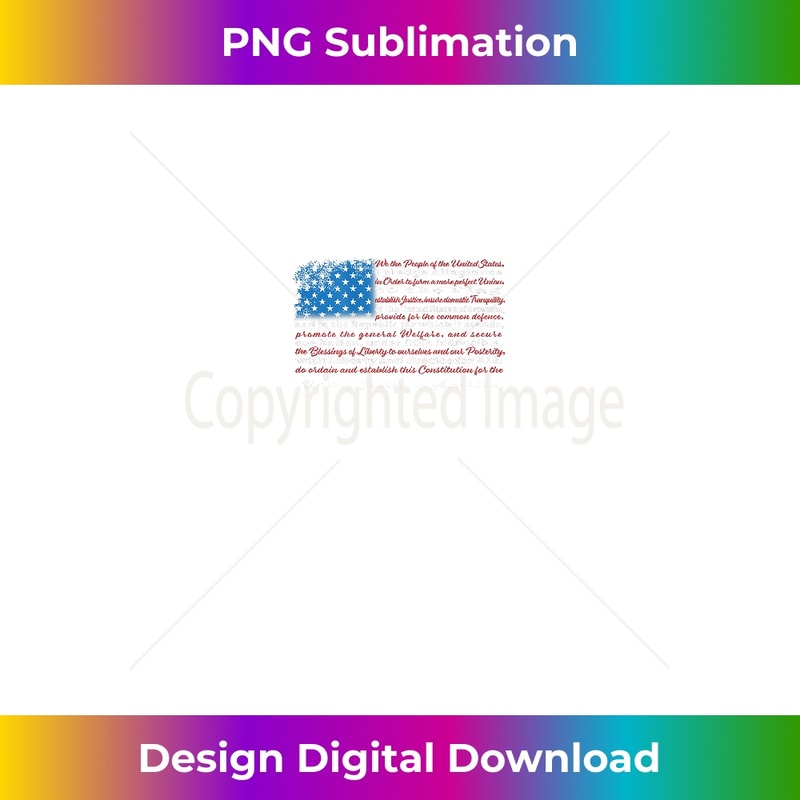 US Flag with Constitution Preamble and Pledge of Allegiance | Inspire ...