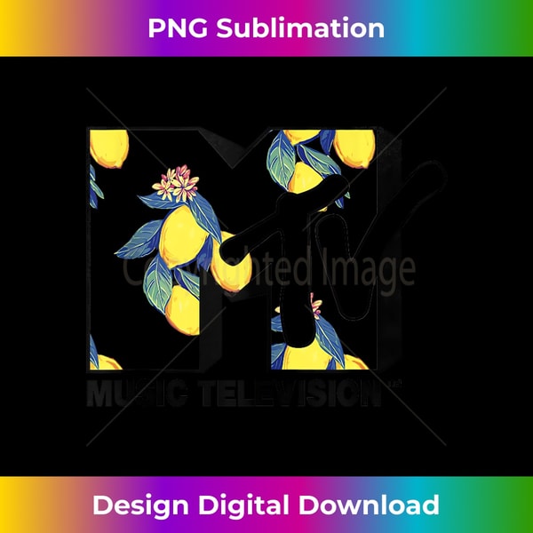 MTV Logo Lemon Style Tank Top 1 - Instant PNG Sublimation Download