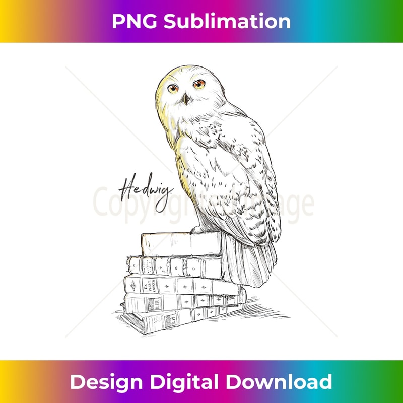 Harry Potter Hedwig Harry's Pet Owl Sketch Chest Portrait Tank Top 1 - High-Quality PNG Sublimation Download