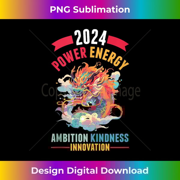 2024 Year of Dragon Chinese New Year Chinese Horoscope Tank Top - Special Edition Sublimation PNG File