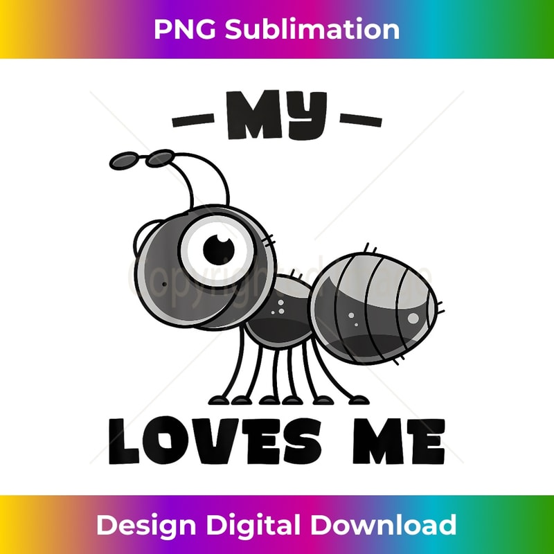 My Aunt Loves Me Family Funny Ant Lovers for Nephew & Niece - Retro PNG Sublimation Digital Download