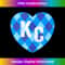 Kc Blue Heart KC Kansas City Love Style Cute Blue Kc Heart - Premium Sublimation Digital Download
