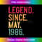 Legend Since May 1986 37th Birthday 37 Years Old Vintage - PNG Transparent Digital Download File for Sublimation