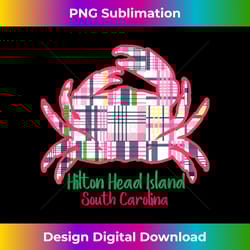 hilton head island girls apparel preppy plaid crab kid adult 1 - instant png sublimation download
