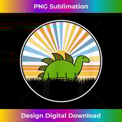 stegosaurus dino cute kawaii sunset 1 - special edition sublimation png file