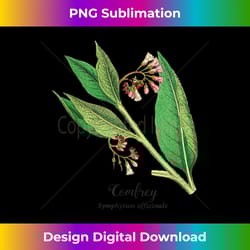 comfrey permaculture perennial garden botanical print - png transparent sublimation design