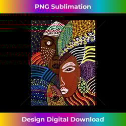 abstract brown skin african american tribal mask black - premium png sublimation file