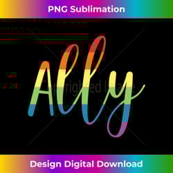 ally gay pride lgbt equality rainbow flag - png sublimation digital download