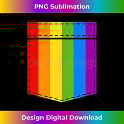 gay pride month rainbow flag pocket lgbtq pride parade - digital sublimation download file