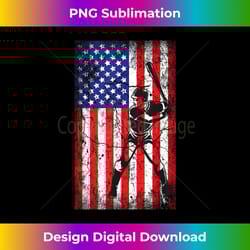 american flag baseball 4th of july patriotic - instant png sublimation download