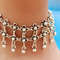 DoubleStrand Beaded Anklet Adjustable Antique Silver Plated Chunky Beads Boho Beach Jewelry 888 1