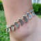 FanShaped Anklet Adjustable Antique Silver Plated Boho Beach Jewelry Statement Gift For Women 8 1