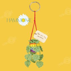 Crochet Succulent Monstera Plant, LGBT Crochet Plant Hanger, Car Crochet Swing Accessories