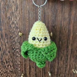 Crochet Mini Corn, Amigurumi Food, Crochet Vegetable