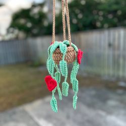 Crochet Plant Decor, Plant Hanging Basket Crochet, Gift for Plant Lovers