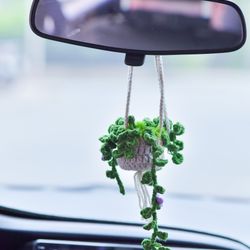 Crochet Monstera Plant, Crochet Hanging Plants, Car Accessories, Plant Lover Decor