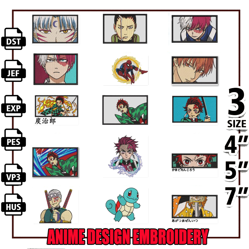15 Bundle Anime Embroidery Designs File.png