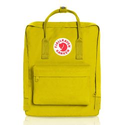 fjallaven casual backpack, laptop backpack, classic camping rucksack travel outdoor daypack college bag brich green