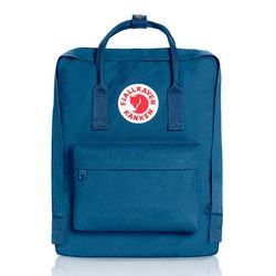 fjallaven casual backpack, laptop backpack, classic camping rucksack travel outdoors daypack college bag lake blue