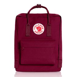 fjallaven casual backpack, laptop backpack, classic camping rucksack travel outdoors daypack college bag plum