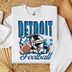 Vintage Detroit Lions Sweatshirt, Football NFL Super Bowl Sweatshirt